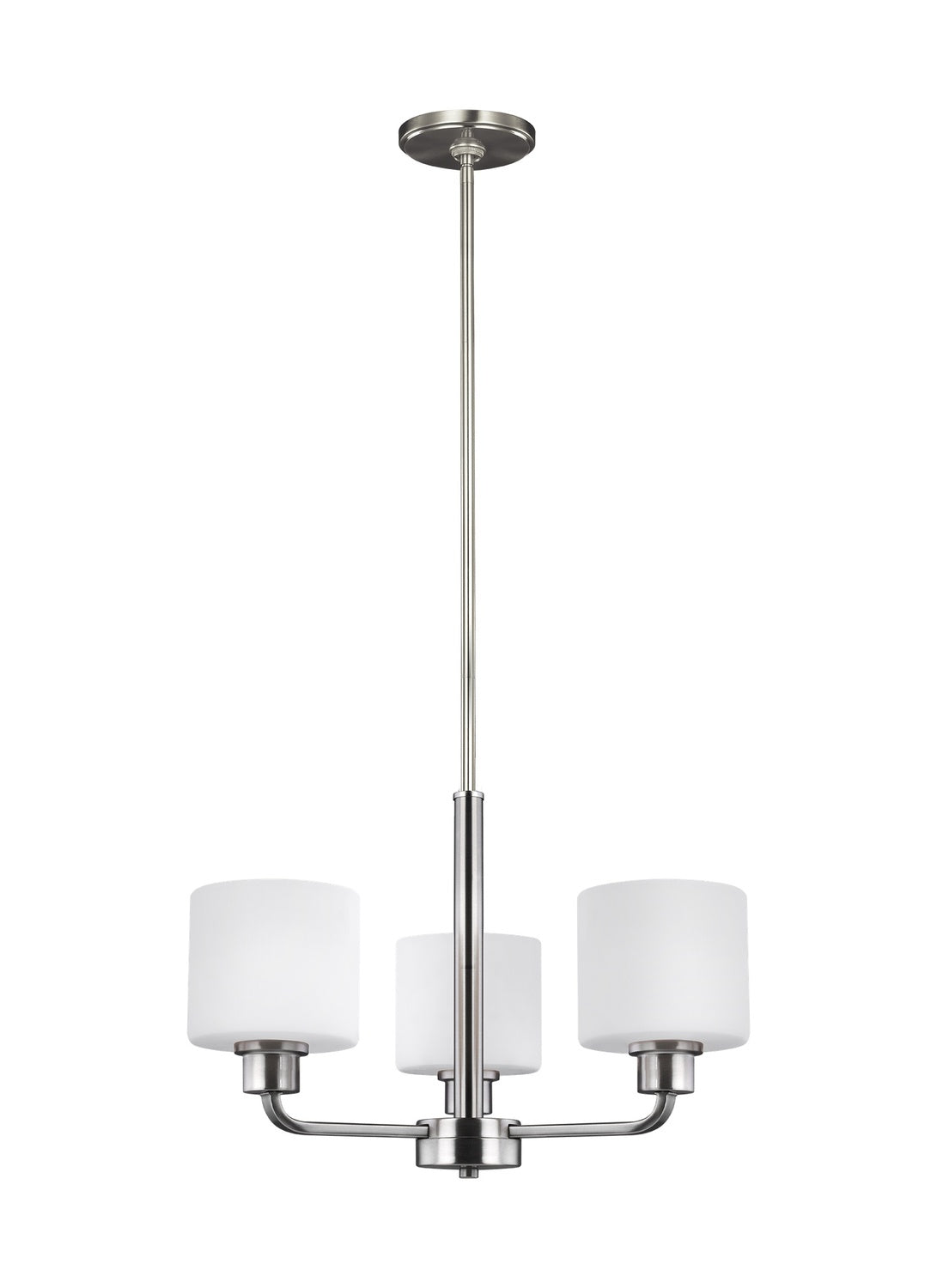 GENERATION LIGHTING, CANFIELD THREE LIGHT CHANDELIER, CHANDELIER LIGHT