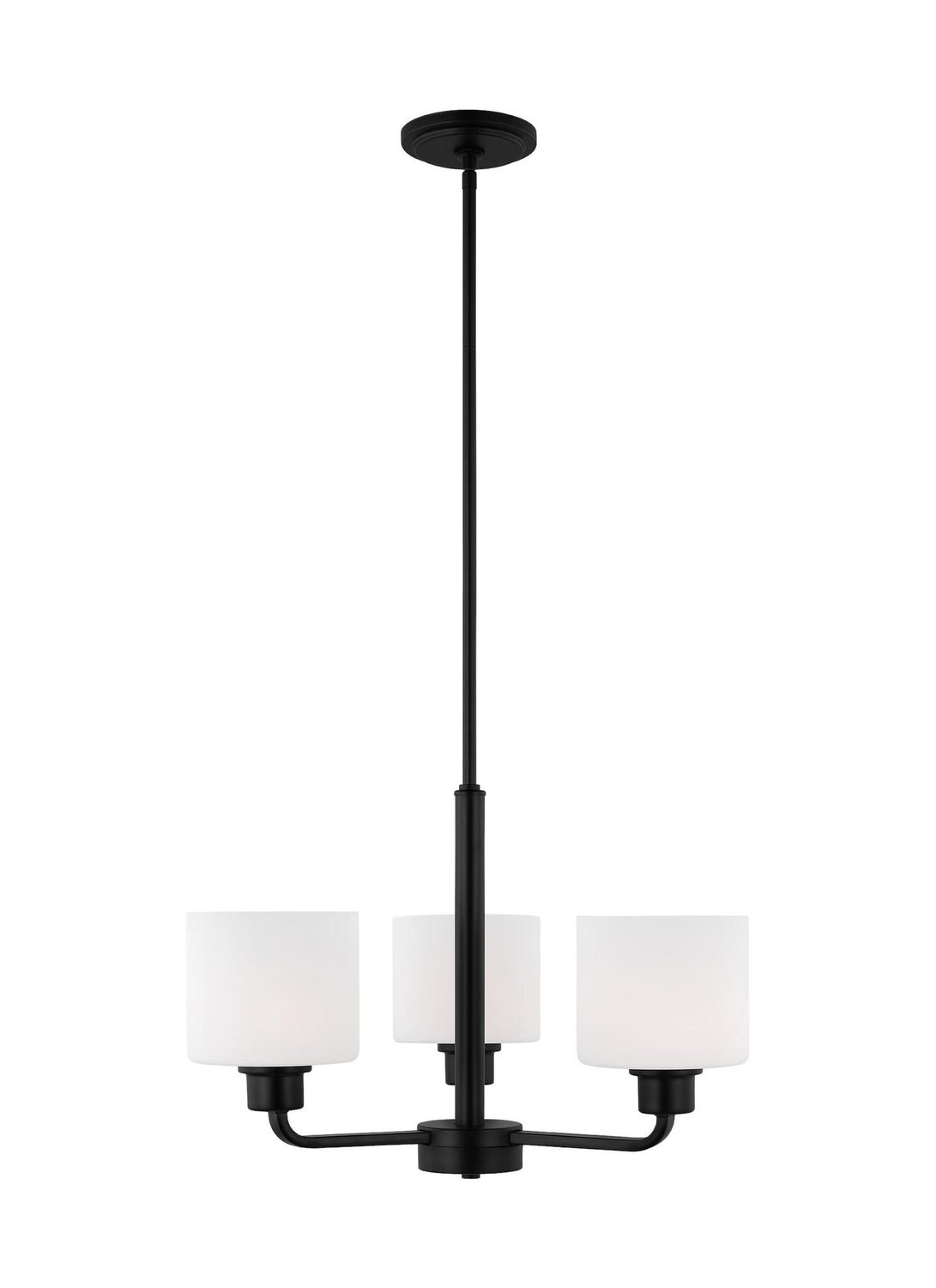 GENERATION LIGHTING, CANFIELD THREE LIGHT CHANDELIER, CHANDELIER LIGHT