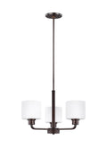 GENERATION LIGHTING, CANFIELD THREE LIGHT CHANDELIER, CHANDELIER LIGHT