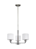 GENERATION LIGHTING, CANFIELD THREE LIGHT CHANDELIER, CHANDELIER LIGHT