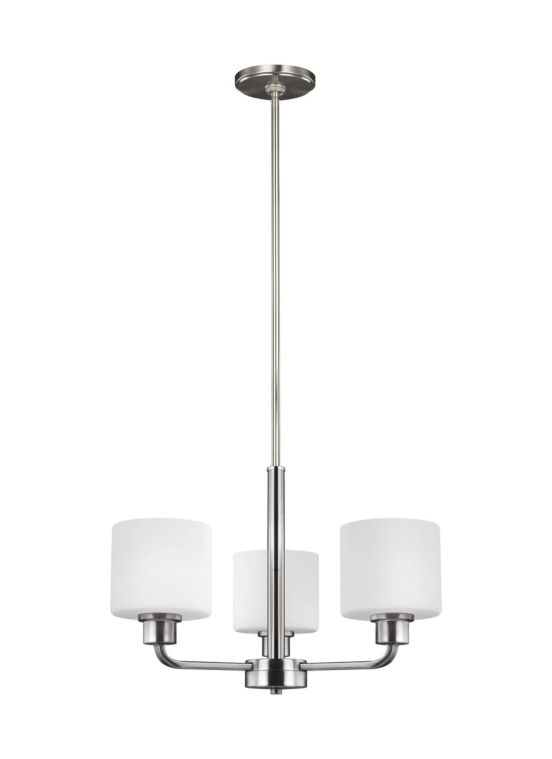 GENERATION LIGHTING, CANFIELD THREE LIGHT CHANDELIER, CHANDELIER LIGHT