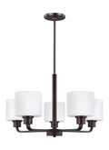 GENERATION LIGHTING, CANFIELD FIVE LIGHT CHANDELIER, CHANDELIER LIGHT