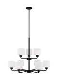 GENERATION LIGHTING, CANFIELD NINE LIGHT CHANDELIER, CHANDELIER LIGHT