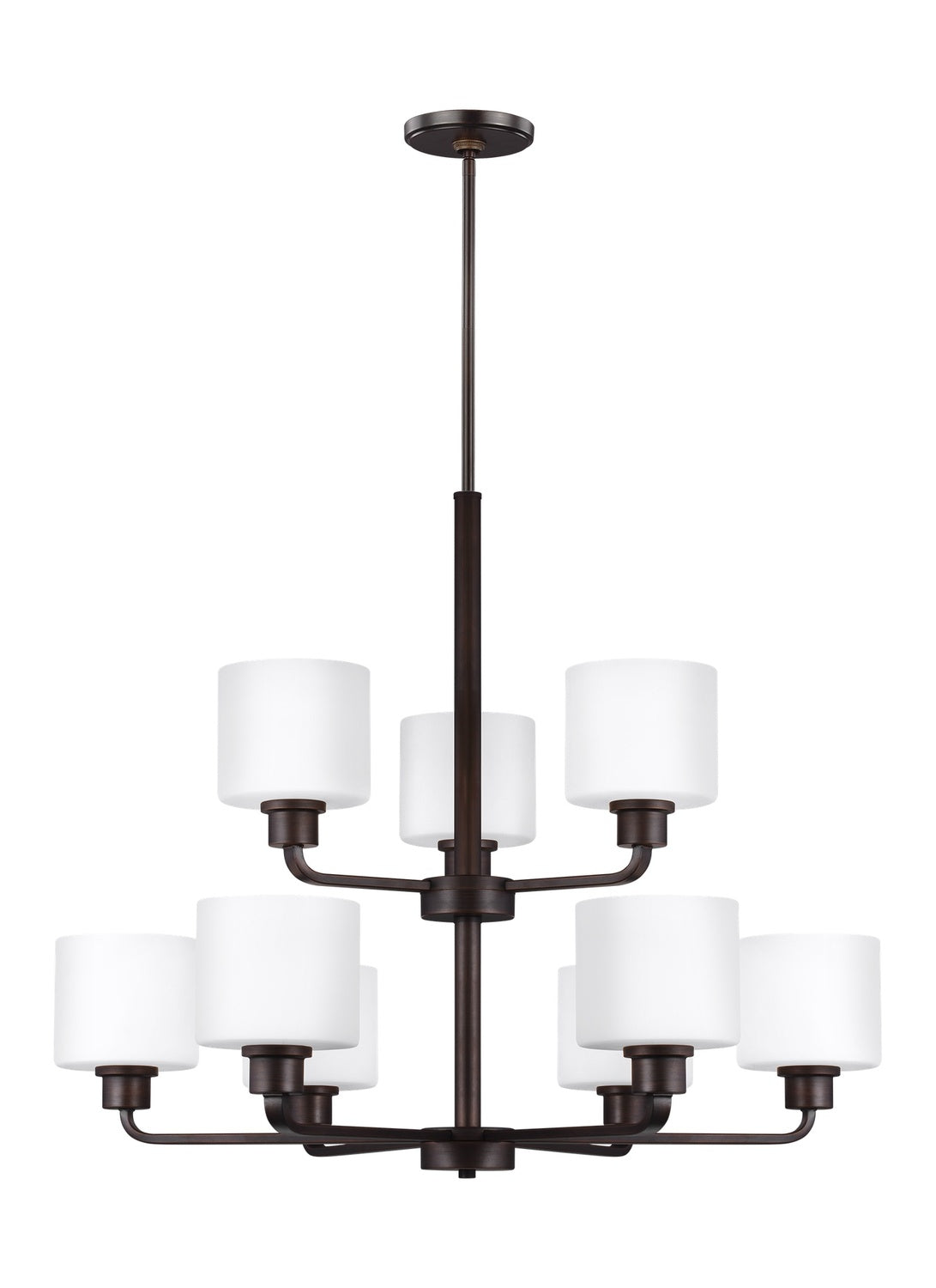 GENERATION LIGHTING, CANFIELD NINE LIGHT CHANDELIER, CHANDELIER LIGHT
