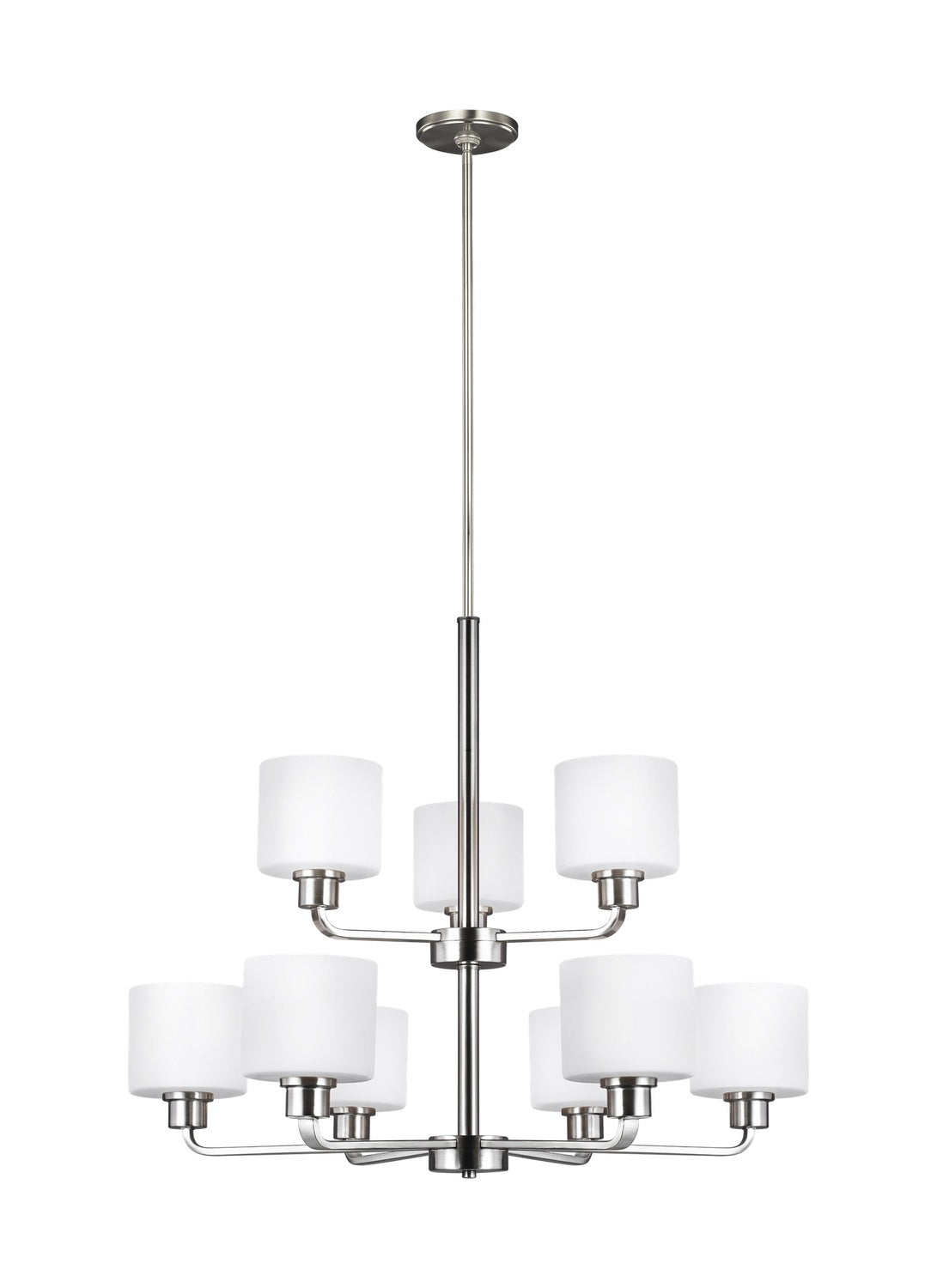 GENERATION LIGHTING, CANFIELD NINE LIGHT CHANDELIER, CHANDELIER LIGHT