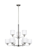GENERATION LIGHTING, CANFIELD NINE LIGHT CHANDELIER, CHANDELIER LIGHT