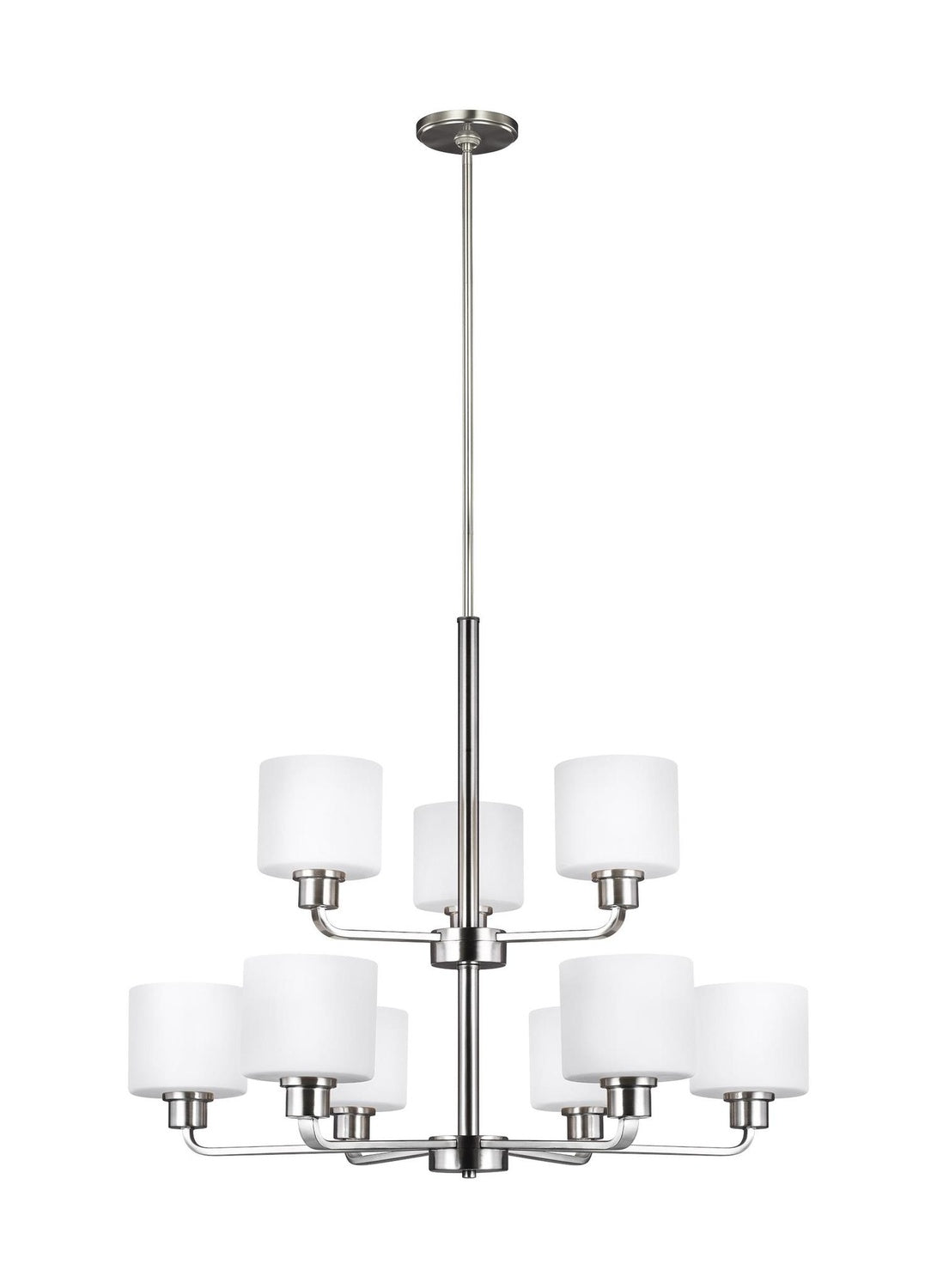 GENERATION LIGHTING, CANFIELD NINE LIGHT CHANDELIER, CHANDELIER LIGHT