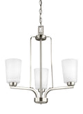 GENERATION LIGHTING, FRANPORT THREE LIGHT CHANDELIER, CHANDELIER LIGHT
