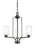 GENERATION LIGHTING, FRANPORT THREE LIGHT CHANDELIER, CHANDELIER LIGHT