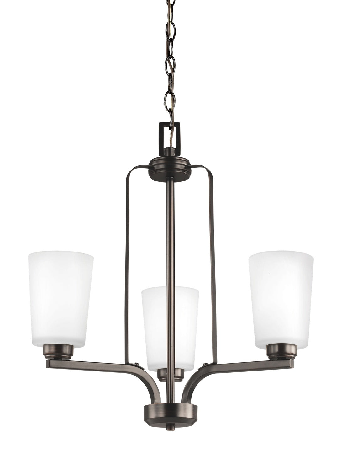 GENERATION LIGHTING, FRANPORT THREE LIGHT CHANDELIER, CHANDELIER LIGHT