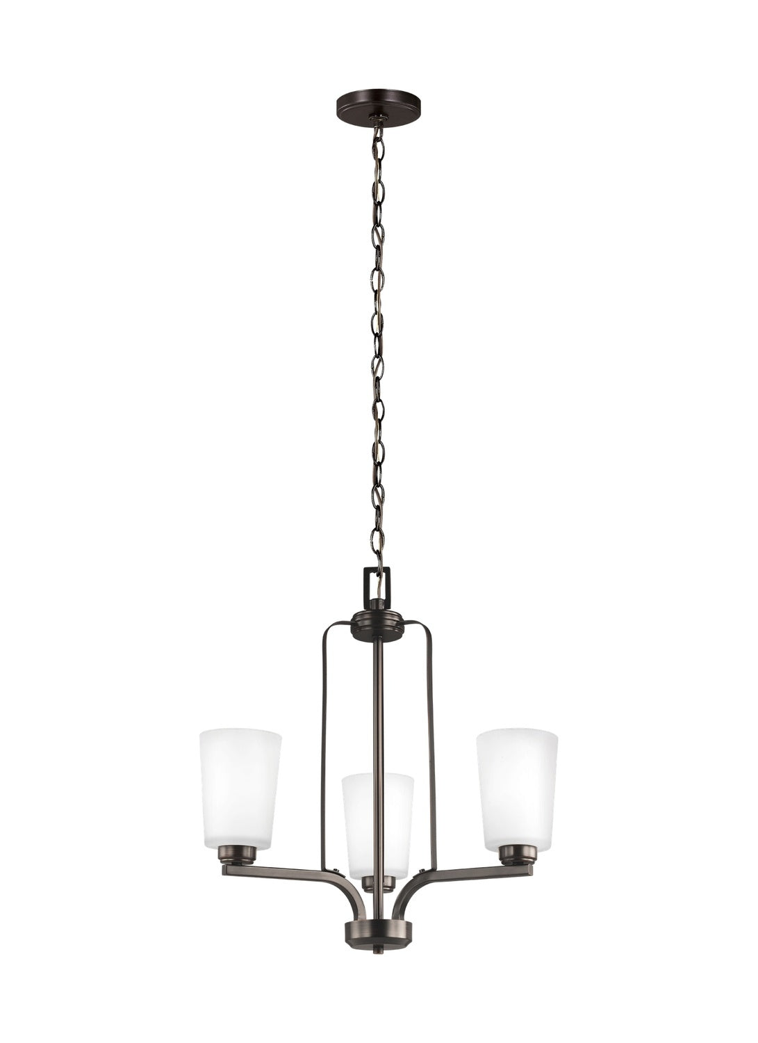 GENERATION LIGHTING, FRANPORT THREE LIGHT CHANDELIER, CHANDELIER LIGHT
