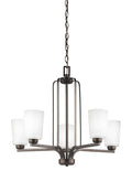 GENERATION LIGHTING, FRANPORT FIVE LIGHT CHANDELIER, CHANDELIER LIGHT