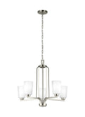 GENERATION LIGHTING, FRANPORT FIVE LIGHT CHANDELIER, CHANDELIER LIGHT