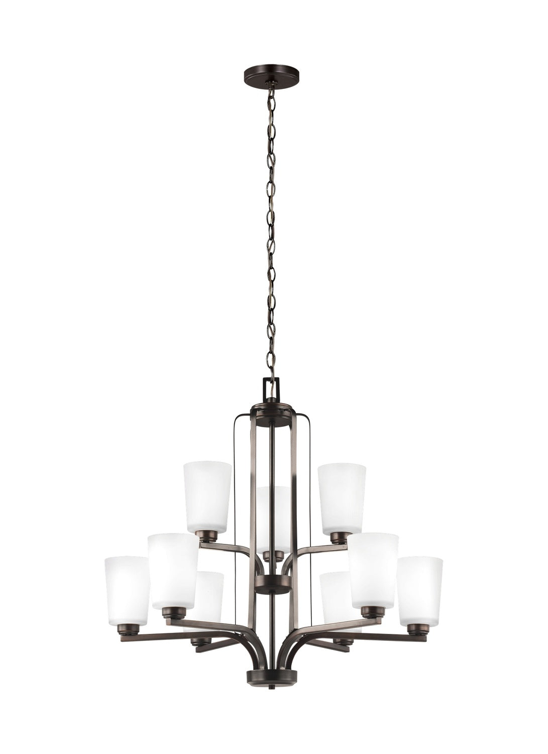 GENERATION LIGHTING, FRANPORT NINE LIGHT CHANDELIER, CHANDELIER LIGHT