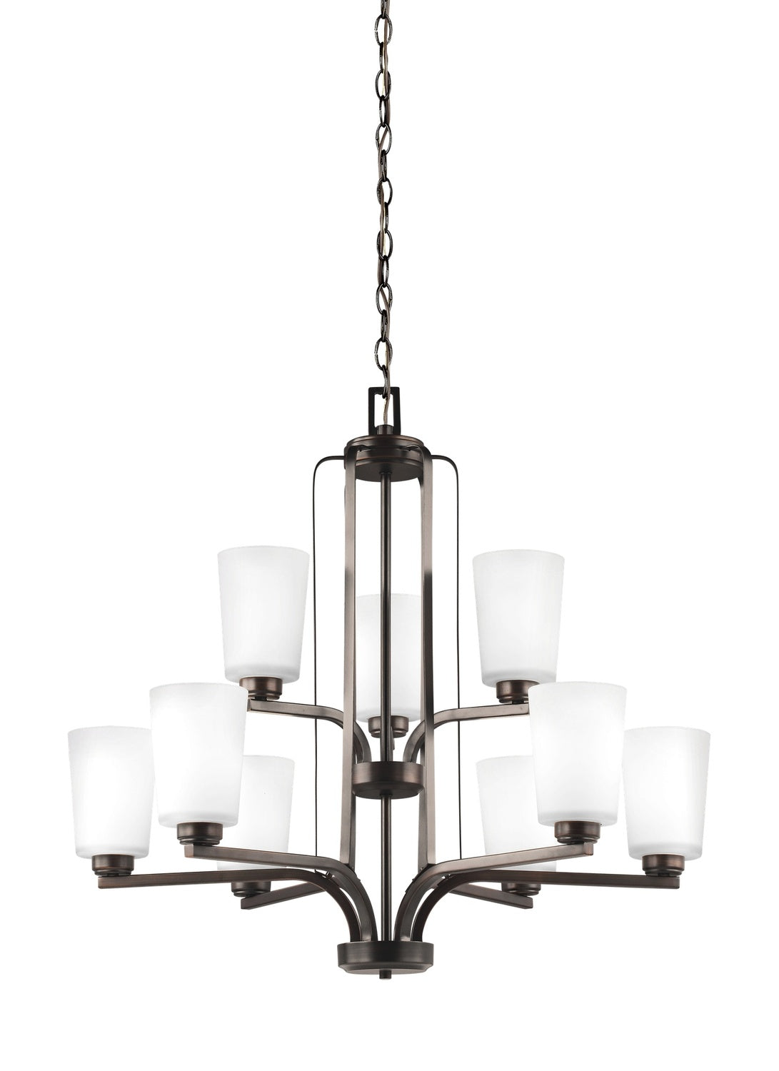GENERATION LIGHTING, FRANPORT NINE LIGHT CHANDELIER, CHANDELIER LIGHT