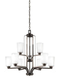 GENERATION LIGHTING, FRANPORT NINE LIGHT CHANDELIER, CHANDELIER LIGHT