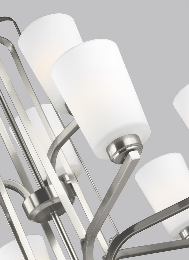 GENERATION LIGHTING, FRANPORT NINE LIGHT CHANDELIER, CHANDELIER LIGHT