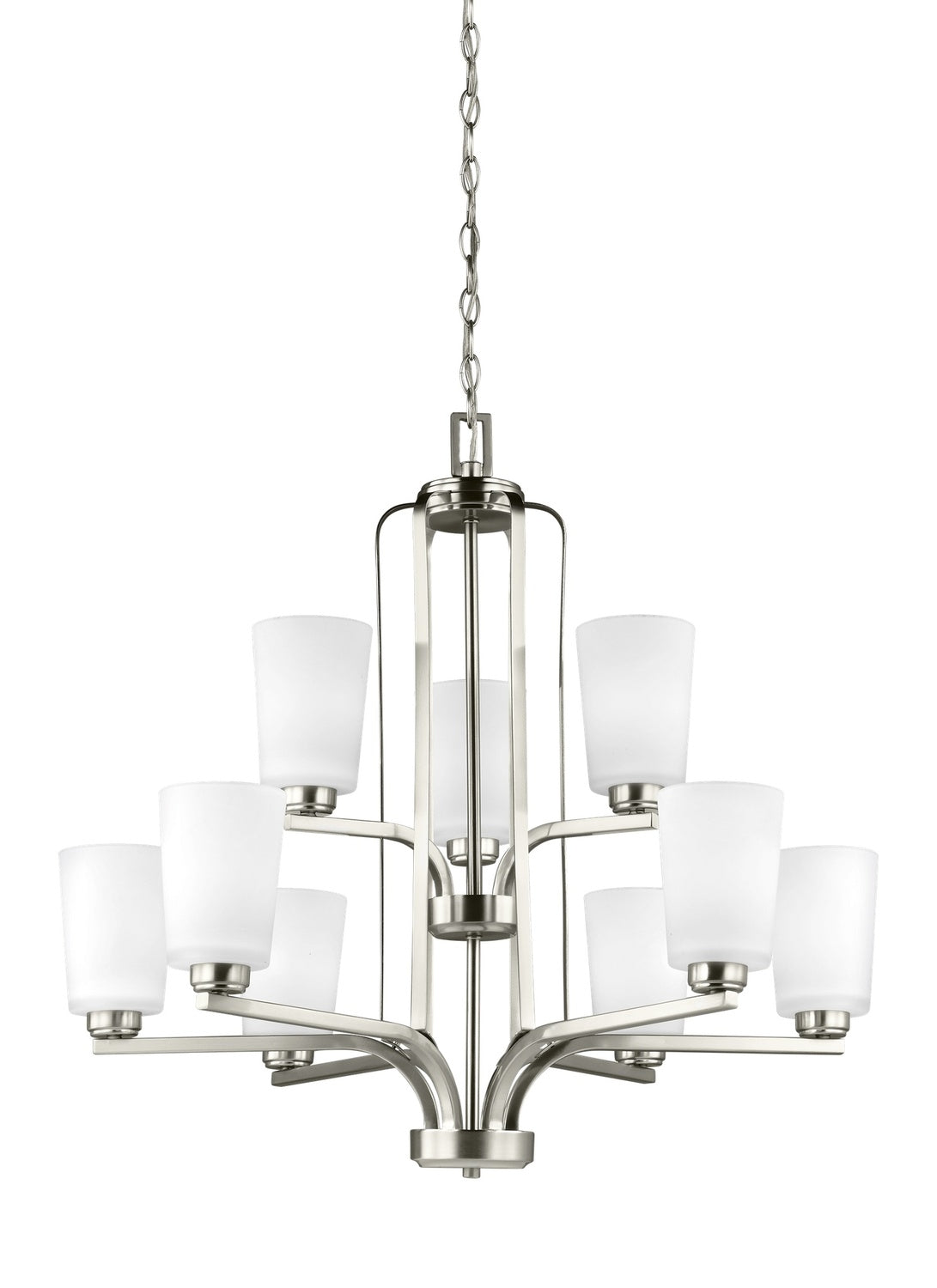 GENERATION LIGHTING, FRANPORT NINE LIGHT CHANDELIER, CHANDELIER LIGHT