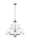 GENERATION LIGHTING, FRANPORT NINE LIGHT CHANDELIER, CHANDELIER LIGHT