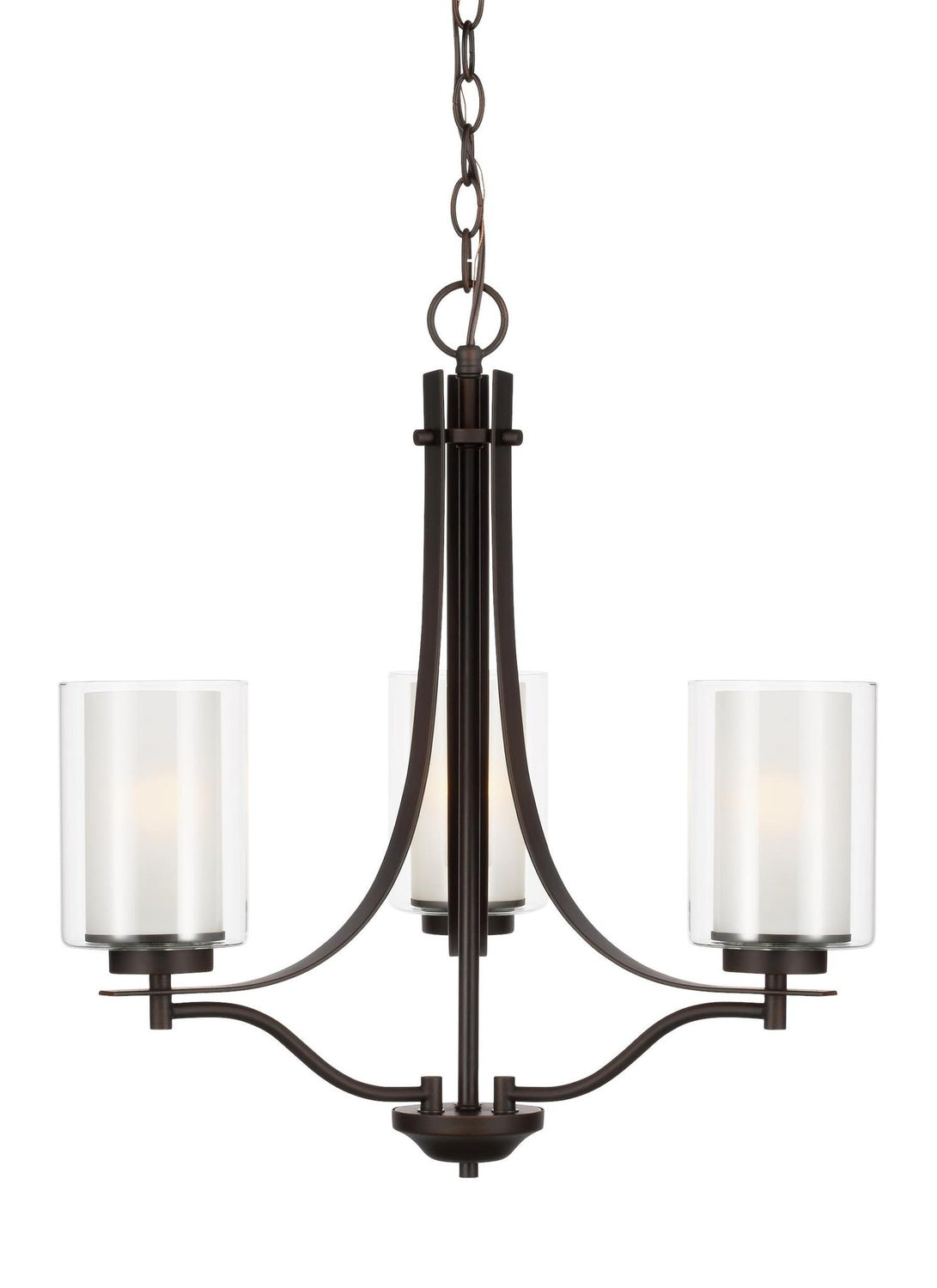 GENERATION LIGHTING, ELMWOOD PARK THREE LIGHT CHANDELIER, CHANDELIER LIGHT