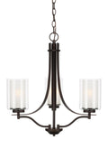 GENERATION LIGHTING, ELMWOOD PARK THREE LIGHT CHANDELIER, CHANDELIER LIGHT
