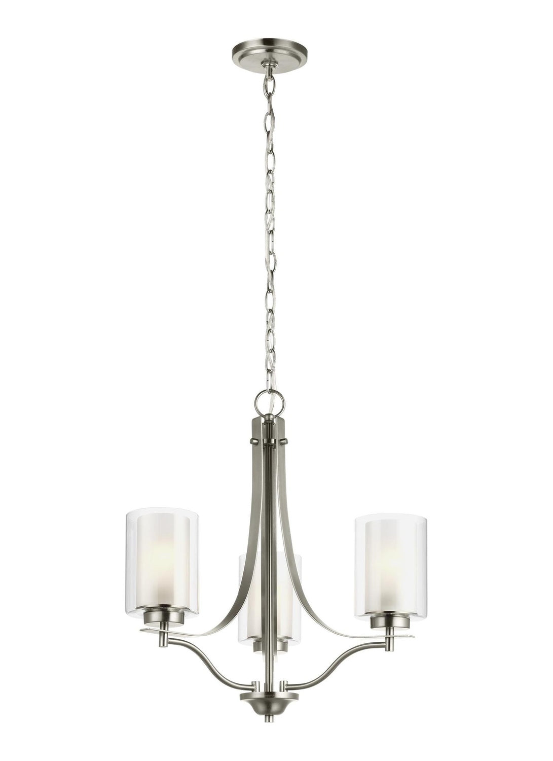 GENERATION LIGHTING, ELMWOOD PARK THREE LIGHT CHANDELIER, CHANDELIER LIGHT
