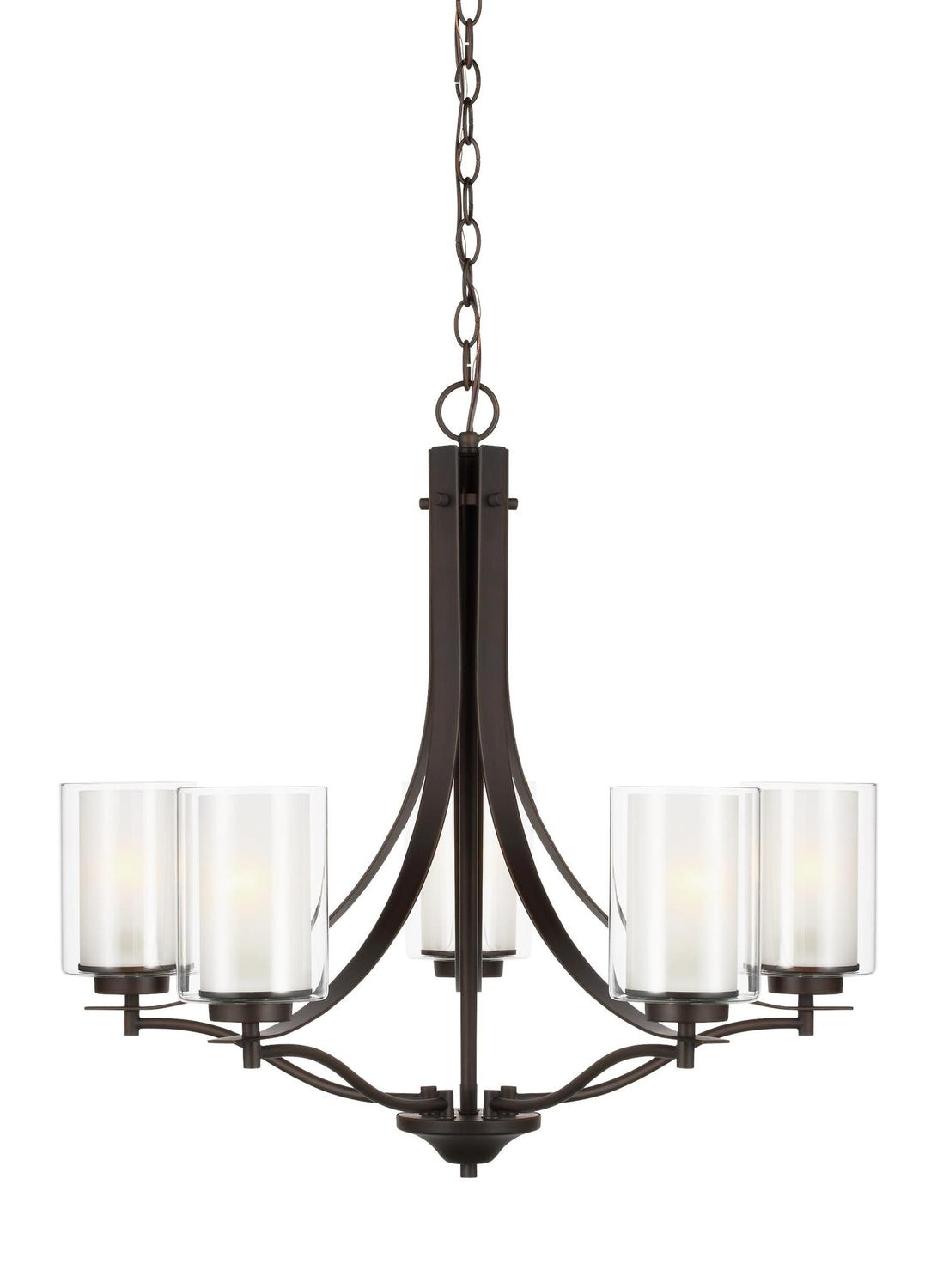 GENERATION LIGHTING, ELMWOOD PARK FIVE LIGHT CHANDELIER, CHANDELIER LIGHT