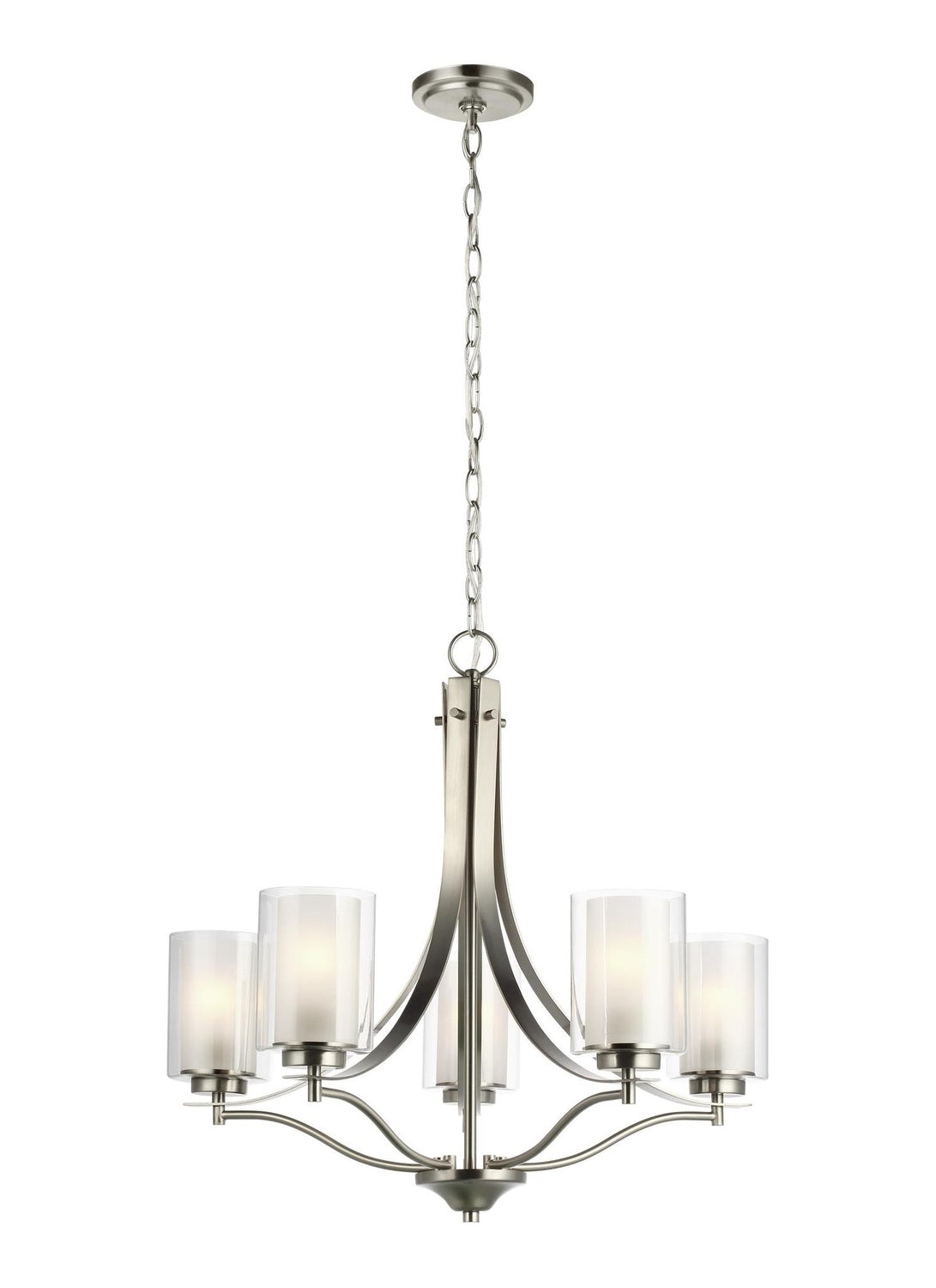 GENERATION LIGHTING, ELMWOOD PARK FIVE LIGHT CHANDELIER, CHANDELIER LIGHT