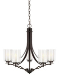 GENERATION LIGHTING, ELMWOOD PARK FIVE LIGHT CHANDELIER, CHANDELIER LIGHT
