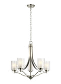 GENERATION LIGHTING, ELMWOOD PARK FIVE LIGHT CHANDELIER, CHANDELIER LIGHT