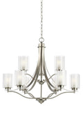 GENERATION LIGHTING, ELMWOOD PARK NINE LIGHT CHANDELIER, CHANDELIER LIGHT