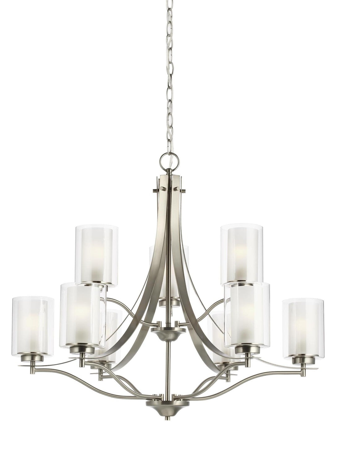 GENERATION LIGHTING, ELMWOOD PARK NINE LIGHT CHANDELIER, CHANDELIER LIGHT