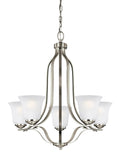 GENERATION LIGHTING, EMMONS FIVE LIGHT CHANDELIER, CHANDELIER LIGHT