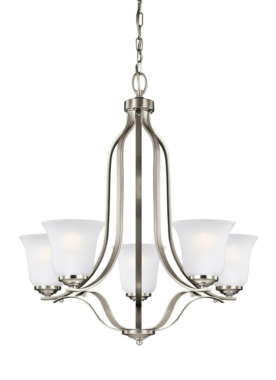 GENERATION LIGHTING, EMMONS FIVE LIGHT CHANDELIER, CHANDELIER LIGHT