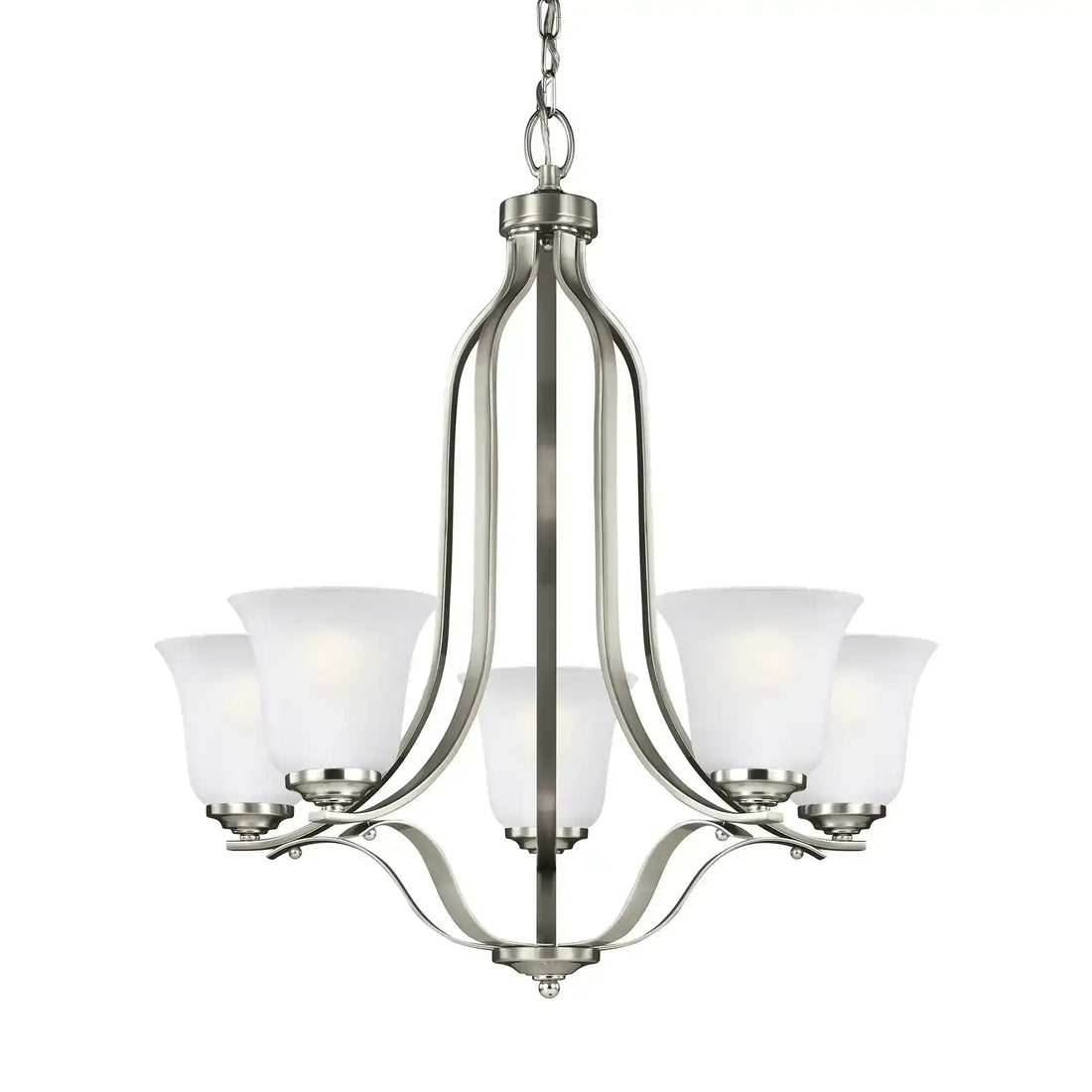 GENERATION LIGHTING, EMMONS FIVE LIGHT CHANDELIER, CHANDELIER LIGHT
