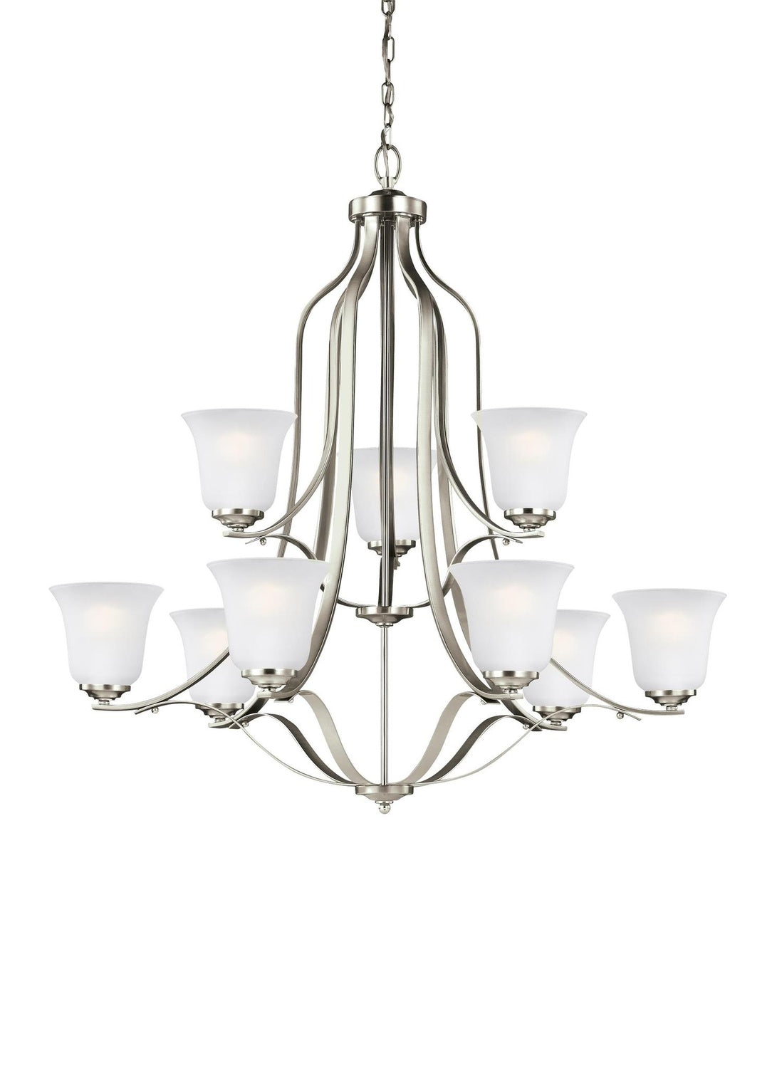 GENERATION LIGHTING, EMMONS NINE LIGHT CHANDELIER, CHANDELIER LIGHT