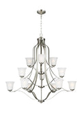 GENERATION LIGHTING, EMMONS TWELVE LIGHT CHANDELIER, CHANDELIER LIGHT