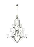 GENERATION LIGHTING, EMMONS TWELVE LIGHT CHANDELIER, CHANDELIER LIGHT
