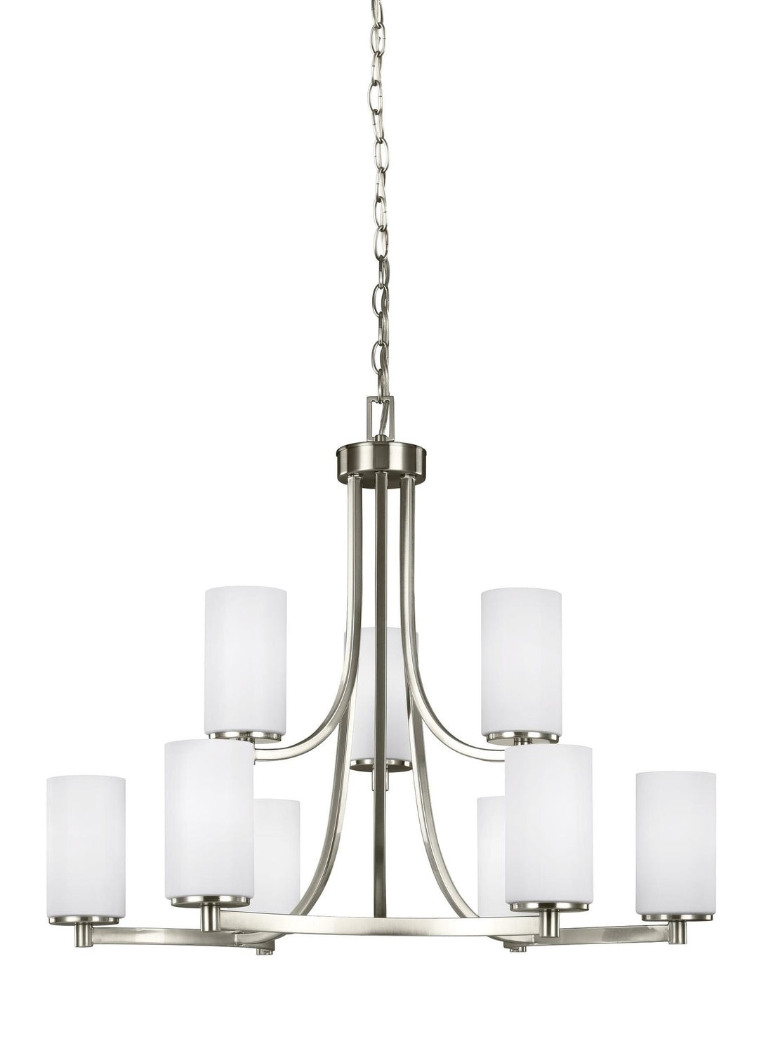 GENERATION LIGHTING, HETTINGER NINE LIGHT CHANDELIER, CHANDELIER LIGHT
