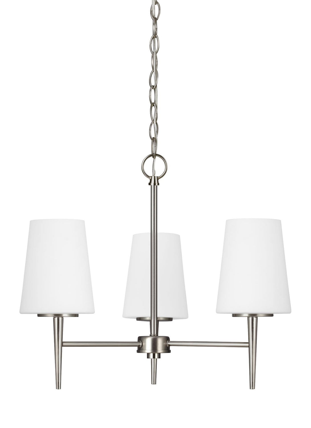 GENERATION LIGHTING, DRISCOLL THREE LIGHT CHANDELIER, CHANDELIER LIGHT