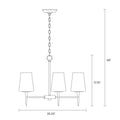 GENERATION LIGHTING, DRISCOLL FIVE LIGHT CHANDELIER, CHANDELIER LIGHT