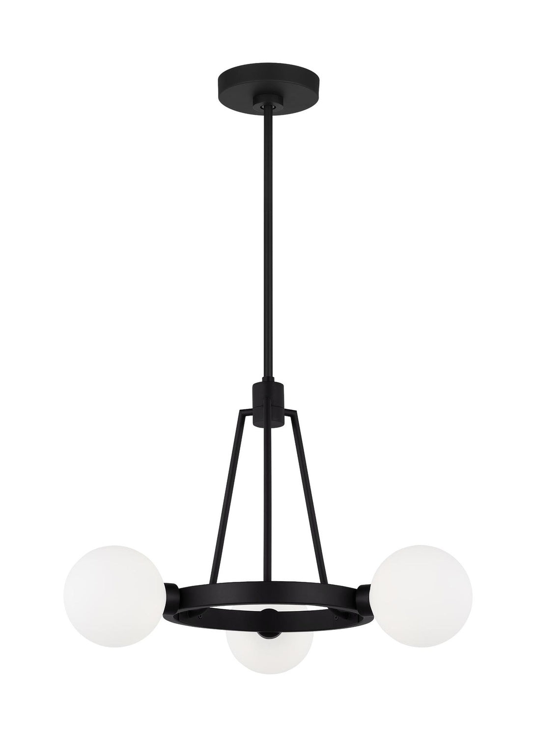 VISUAL COMFORT & CO., CLYBOURN THREE LIGHT CHANDELIER, CHANDELIER LIGHT