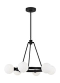 VISUAL COMFORT & CO., CLYBOURN SIX LIGHT CHANDELIER, CHANDELIER LIGHT