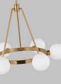 VISUAL COMFORT & CO., CLYBOURN SIX LIGHT CHANDELIER, CHANDELIER LIGHT