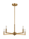 VISUAL COMFORT & CO., FULLTON FIVE LIGHT CHANDELIER, CHANDELIER LIGHT
