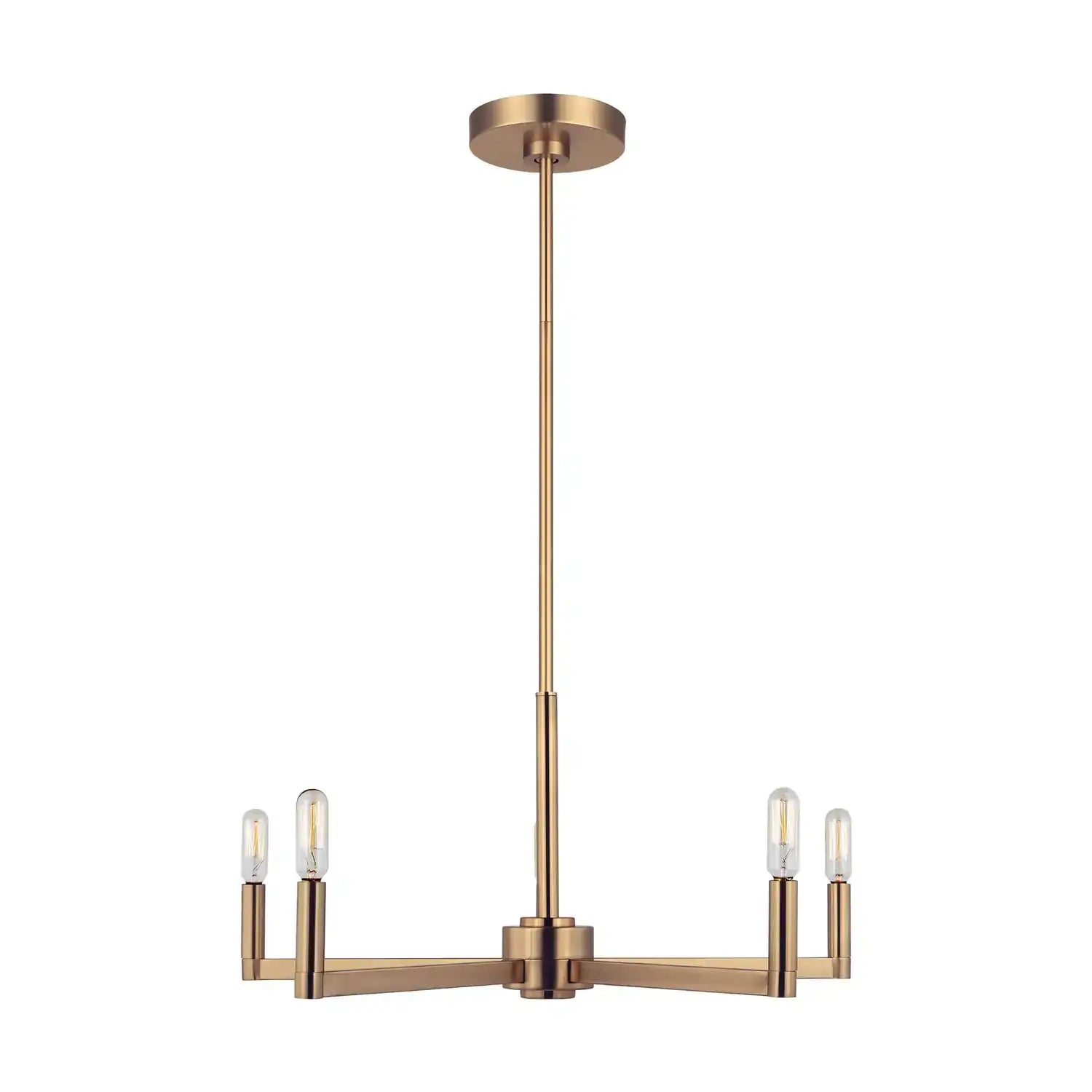VISUAL COMFORT STUDIO, FULLTON FIVE LIGHT CHANDELIER, CHANDELIER LIGHT