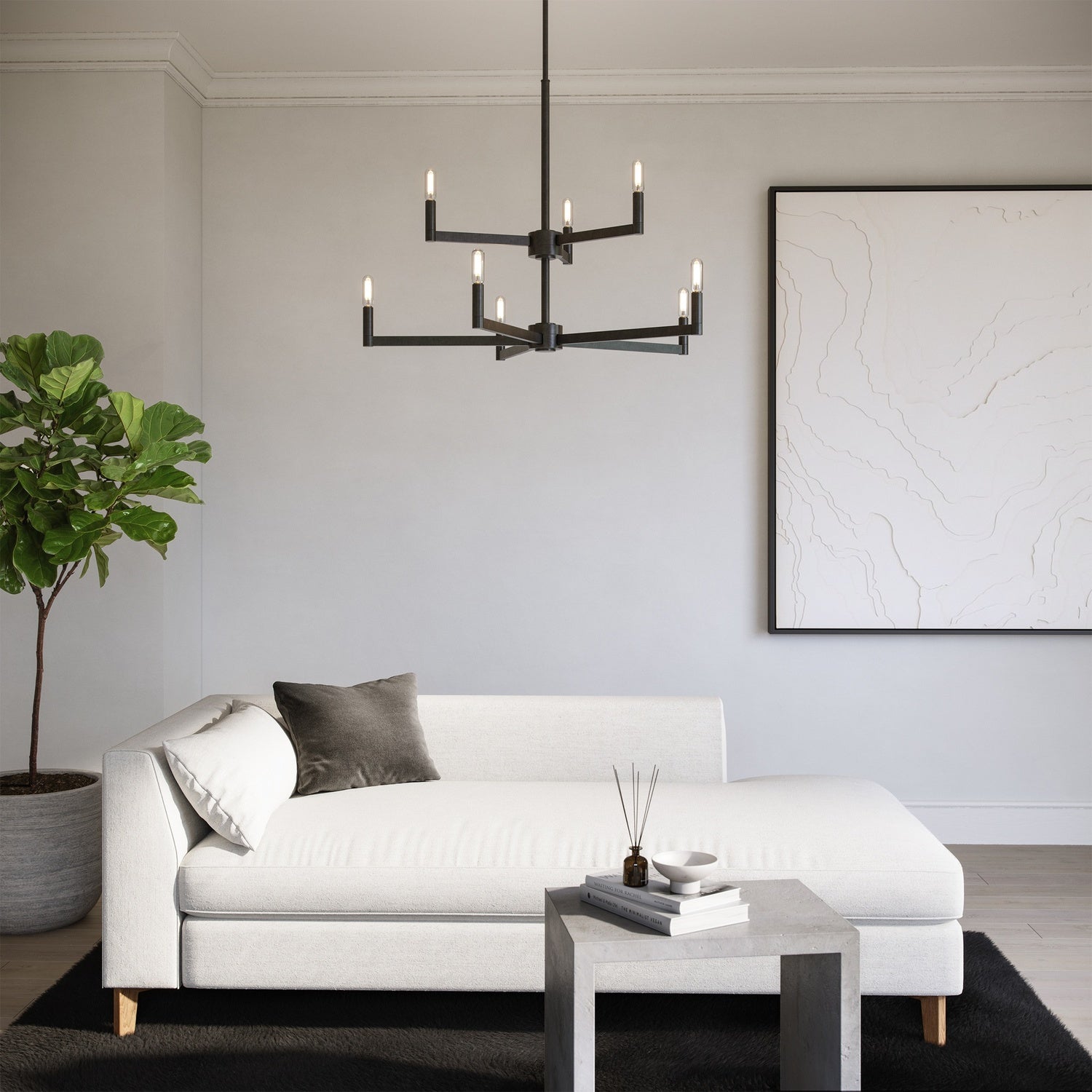 VISUAL COMFORT & CO., FULLTON NINE LIGHT CHANDELIER, CHANDELIER LIGHT
