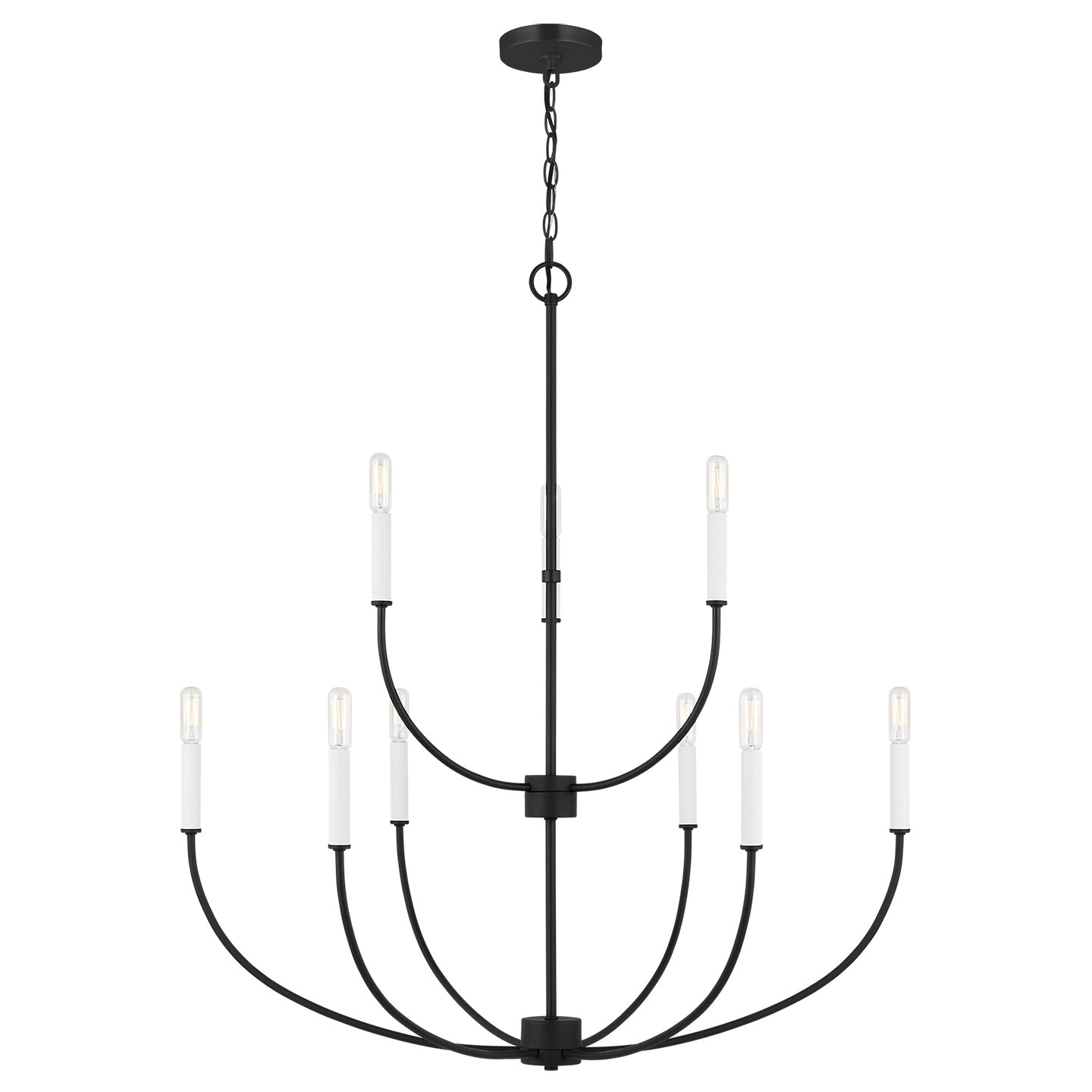 VISUAL COMFORT STUDIO, GREENWICH NINE LIGHT CHANDELIER, CHANDELIER LIGHT