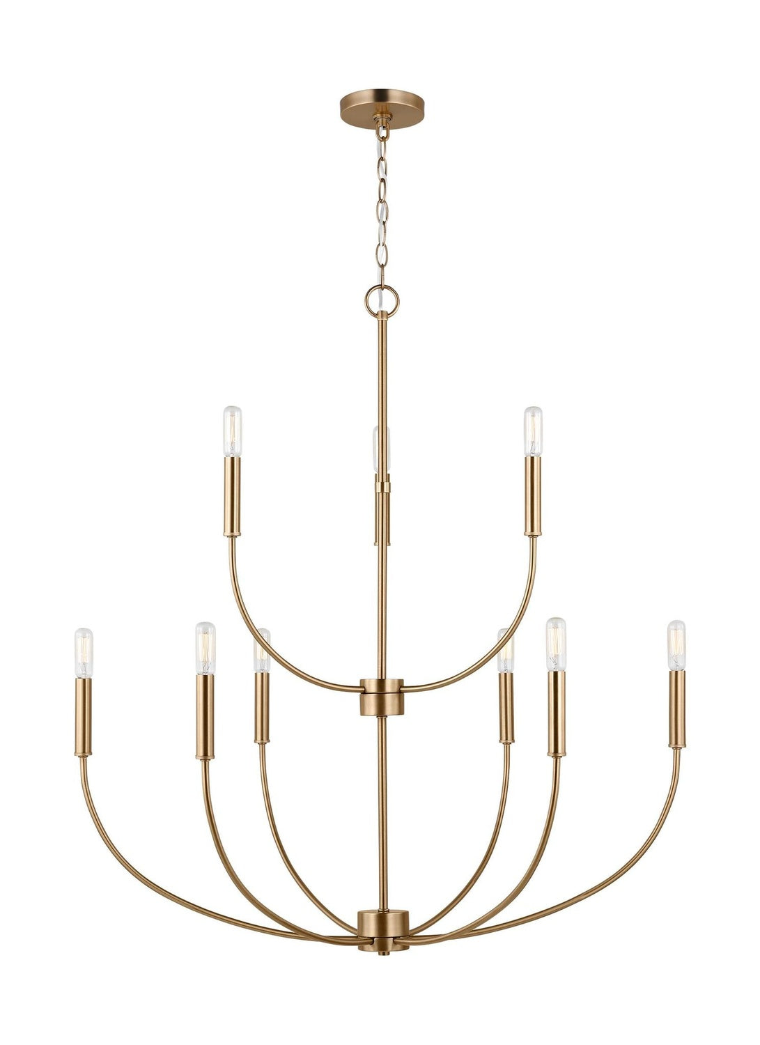 VISUAL COMFORT STUDIO, GREENWICH NINE LIGHT CHANDELIER, CHANDELIER LIGHT