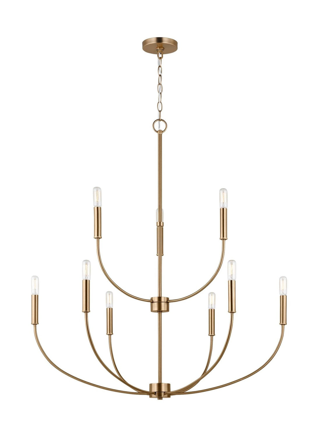 VISUAL COMFORT STUDIO, GREENWICH NINE LIGHT CHANDELIER, CHANDELIER LIGHT